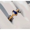 Anillo de plata con zafiro, pieza única elaborada a mano