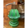 Frasco de Colonia Vintage - Pieza Decorativa en Verde con Detalles Florales