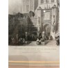Grabado Histórico de la Giralda de Sevilla - Arquitectura Monumental Española