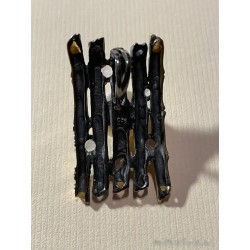 Conjunto de Joyería de Diseño Contemporáneo - Plata, Perlas y Gemas