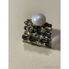 Conjunto de Joyería de Diseño Contemporáneo - Plata, Perlas y Gemas