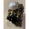 Conjunto de Joyería de Diseño Contemporáneo - Plata, Perlas y Gemas