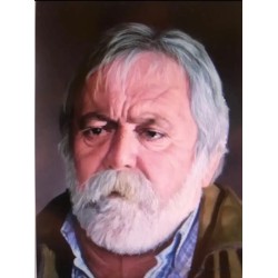 Retrato al Pastel de Rodrigo Casto Moreno - Obra Contemporánea de Expresión Realista