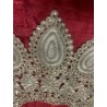 Cuello Vintage con Bordado de Plata - Pieza Artesanal de Alta Costura