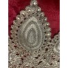 Cuello Vintage con Bordado de Plata - Pieza Artesanal de Alta Costura