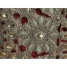 Cuello Vintage con Bordado de Plata - Pieza Artesanal de Alta Costura