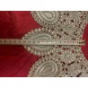 Cuello Vintage con Bordado de Plata - Pieza Artesanal de Alta Costura