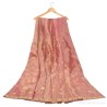 Manto Litúrgico en Seda Rosa con Bordados Dorados - Pieza Textil Religiosa