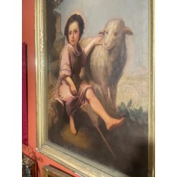 Óleo del Siglo XIX - Inspiración en la Escuela de Murillo