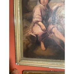 Óleo del Siglo XIX - Inspiración en la Escuela de Murillo