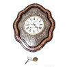 Elegante Reloj de Pared Isabelino Antiguo - Coleccionista Siglo XIX - Marquetería Vintage