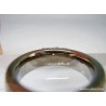 Anillo de Titanio Bicolor Elegante - Joya Moderna con Circonita Brillante