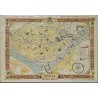 Mapa Histórico de Sevilla - Plano Vintage de Perspectiva General Años 50