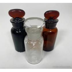 Colección Vintage de Frascos de Botica - Cristal Tallado Principios Siglo XX
