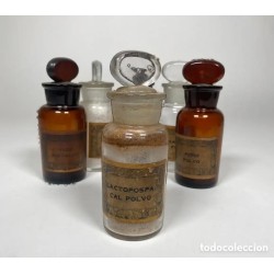 Colección Vintage de Frascos de Botica - Cristal Tallado Principios Siglo XX
