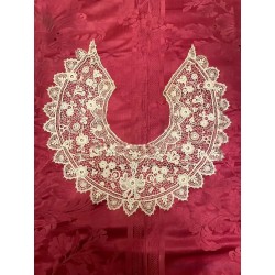 Cuello Vintage de Guipur - Encaje Artesanal Europeo Siglo XIX