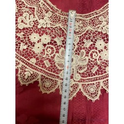 Cuello Vintage de Guipur - Encaje Artesanal Europeo Siglo XIX