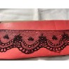 Encaje Vintage Negro - Pieza Textil Artesanal de Colección Histórica
