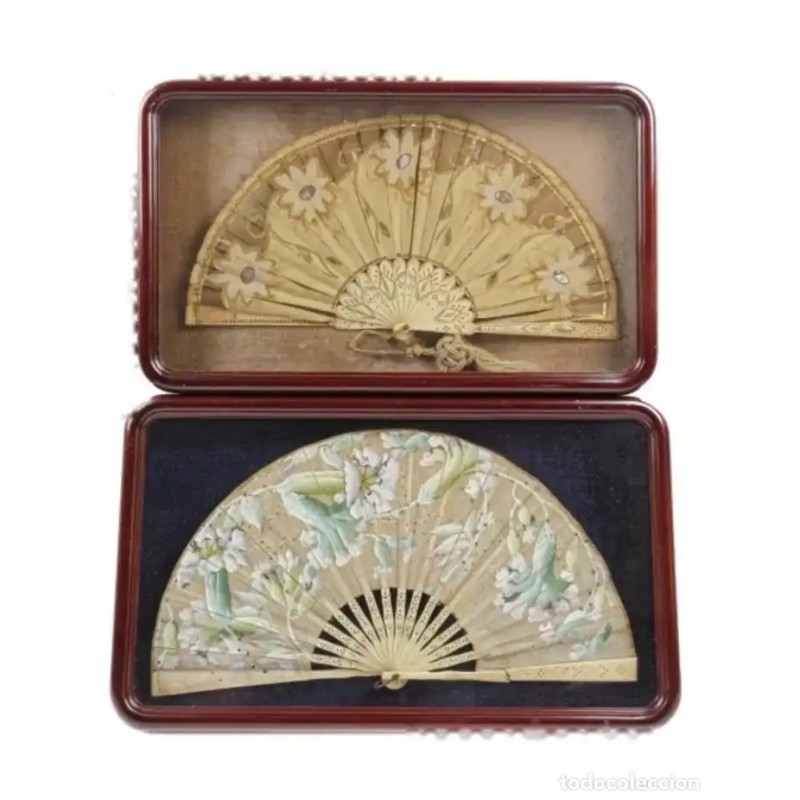 Abanicos Vintage de Colección - Arte Textil y Artesanía del Siglo XX