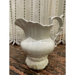 Jarra Vintage de Porcelana Blanca - Estilo Cartuja Pickman Clásico