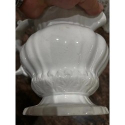 Jarra Vintage de Porcelana Blanca - Estilo Cartuja Pickman Clásico