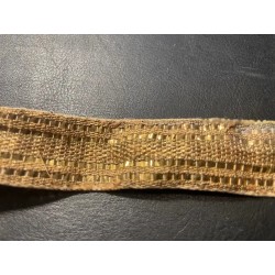 Entredos Vintage de Hojilla de Oro - Pieza Textil de Alta Costura