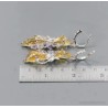 Pendientes de plata con citrinos