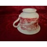 Taza de Desayuno Antigua Cartuja Pickman - Porcelana Modelo Vista Rosa Vintage