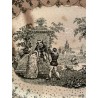 Bandeja Antigua La Cartuja Pickman - Porcelana Decorativa Escena Romántica
