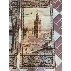 Pareja de Tapices Vintage Sevilla - Torres del Oro y Giralda Expo 1929 Colección