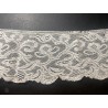Encaje Antiguo de Bolillos Marfil - Puntilla Vintage 270cm x 9cm Diseño Floral