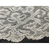 Encaje Antiguo de Bolillos Marfil - Puntilla Vintage 270cm x 9cm Diseño Floral