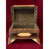 Cofre Antiguo Marroquí - Caja Artesanal Metal y Hueso Diseño Oriental Vintage