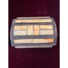 Cofre Antiguo Marroquí - Caja Artesanal Metal y Hueso Diseño Oriental Vintage