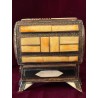 Cofre Antiguo Marroquí - Caja Artesanal Metal y Hueso Diseño Oriental Vintage