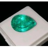Esmeralda Natural Certificado 3.77CT - Gema verde Talla Pera AAA Premium