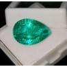 Esmeralda Natural Certificado 3.77CT - Gema verde Talla Pera AAA Premium