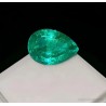 Esmeralda Natural Certificado 3.77CT - Gema verde Talla Pera AAA Premium