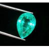 Esmeralda Natural Certificado 3.77CT - Gema verde Talla Pera AAA Premium