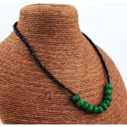 Collar de Esmeralda Natural y Espinelas - Gargantilla Piedras Preciosas 81CT