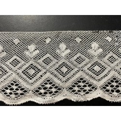 Encaje Antiguo de Bolillos Artesanal - Puntilla Vintage Blanca 470cm x 10cm