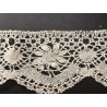 Encaje Antiguo de Bolillos con Flores - Puntilla Vintage Calada 420cm x 8cm