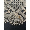 Encaje Antiguo de Bolillos Motivo Cruces - Puntilla Vintage 300cm x 10cm Artesanal