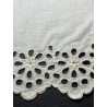 Tiraborda Antigua Lino Bordado - Cenefa Calada Richelieu 300cm x 14cm Vintage