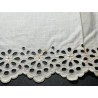 Tiraborda Antigua Lino Bordado - Cenefa Calada Richelieu 300cm x 14cm Vintage