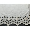 Tiraborda Antigua Lino Bordado - Cenefa Calada Richelieu 300cm x 14cm Vintage