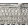 Tiraborda Antigua Bordado Richelieu - Cenefa Baptist Calado Geométrico 200 cm x 15 cm