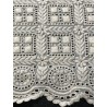 Tiraborda Antigua Bordado Richelieu - Cenefa Baptist Calado Geométrico 200 cm x 15 cm