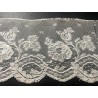 Encaje Antiguo de Malla con Flores - Puntilla Vintage 350cm x 11cm Estilo Valencienne