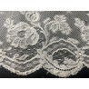 Encaje Antiguo de Malla con Flores - Puntilla Vintage 350cm x 11cm Estilo Valencienne